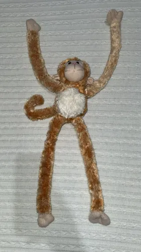 macaco de pelúcia longo pendurável