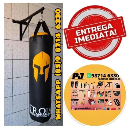 suporte reforçado parede e saco de boxe e pancadas. entrega grátis