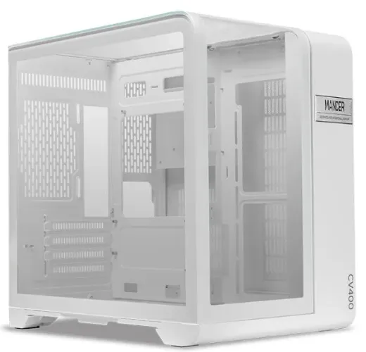 [Lacrado] Gabinete Gamer Mancer CV400, Mid Tower (MATX), Lateral de Vidro, Preto ou Branco