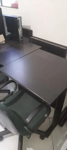 Conjunto De 4 Estação De Trabalho Em L c/ cadeiras