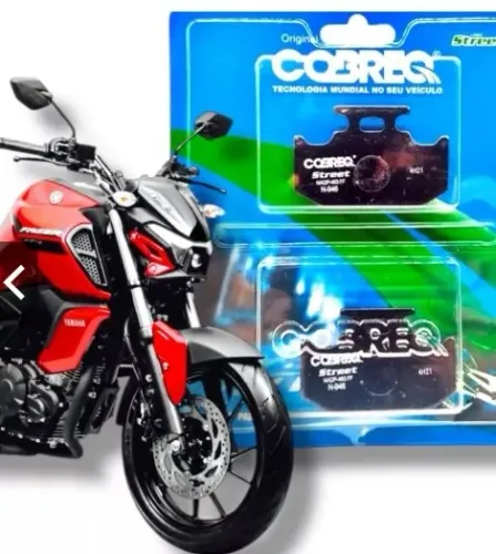 N-946 COBREQ PASTILHA DE FREIO TRASEIRA YAMAHA FZ15 / FZ250 / LANDER / CROSSER / TENERE