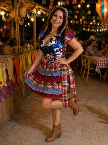 Caipira adulta. Feita em costureira.