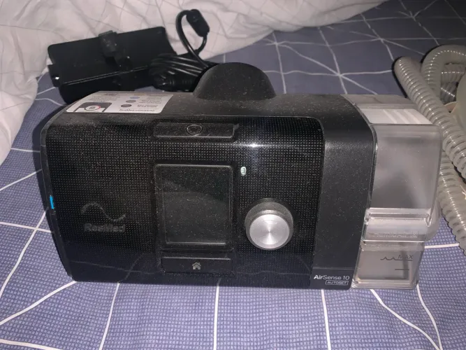 Cpap airsense 10 resmed tratamento do ronco e apneia pouco uso com máscara