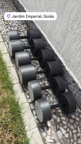 Anilha , Barra e halter pesos para treino