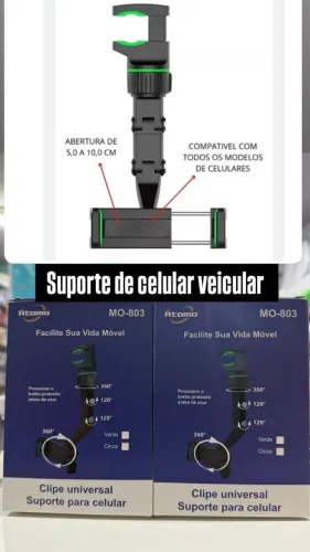 Suporte Automotivo Celular Giratório 360°