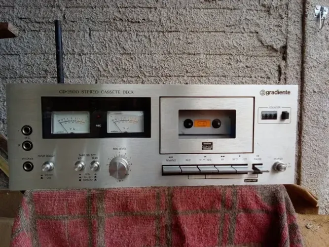 tape deck 2500 troco p tocadisco ou outros aparelho d som vintage 