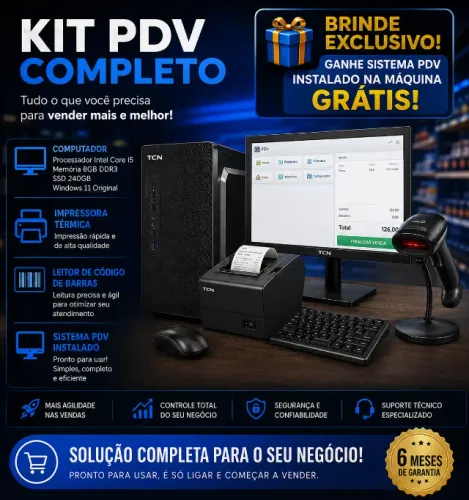 Computador i5 Kit PDV Completo + Sistema PDV Instalado Grátis!