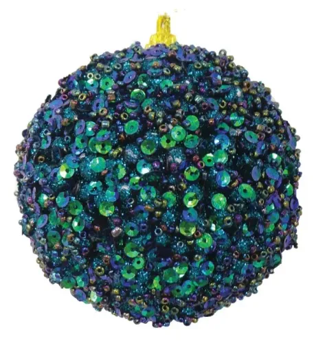 10 bolas de Natal azul: 10cm