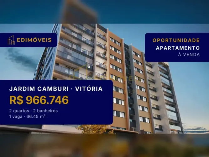 Apartamento 2 quartos no Jardim Camburi, conforto e lazer à sua porta