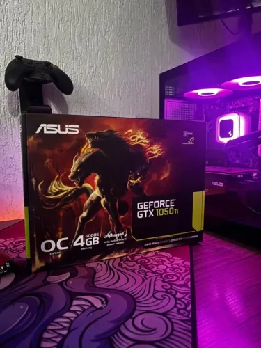 PLACA DE VÍDEO ASUS GeForce GTX 1050 Ti * GDDR5 * 4GB de memória