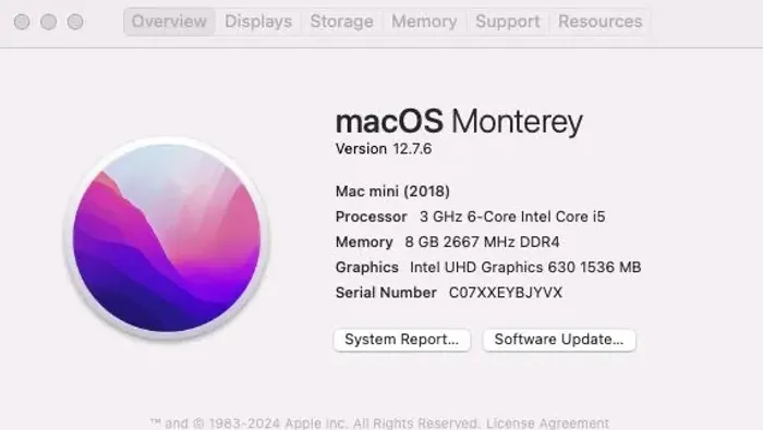 Mac Mini 2018 Apple Intel Core i5 6-Core | 8GB RAM