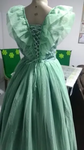Vestido de festa verde