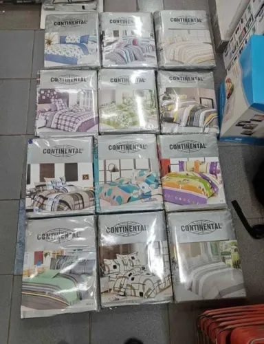 Jogo de Cama CASAL - 1 Lençol Elástico +1 Lençol Cobrir + 2 Fronha - Entrega Domicilio - F