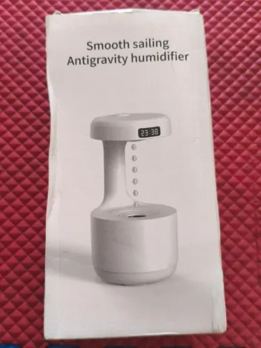 Umidificador Antigravidade Gota Suspensa - LED Aromático (Relógio c/ defeito)