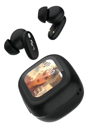 Fone Bluetooth TWS Lity T15 com Tela Touch (Preto)