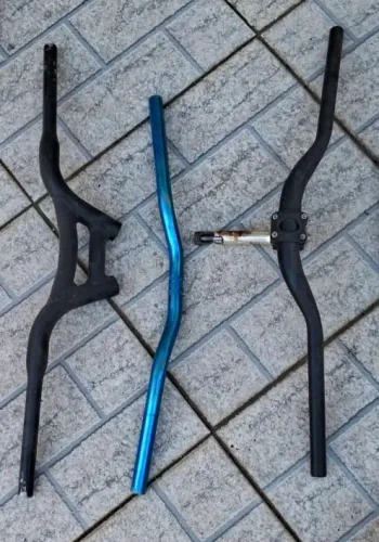 3 Guidões para Bicicleta MTB/BMX - Usados - Ótimo Custo-benefício