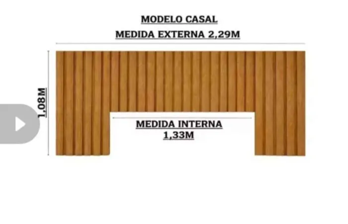 Cabeceira madeira nova