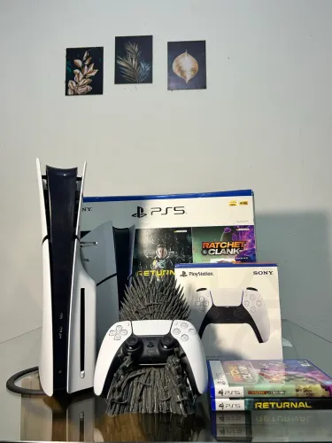 Ps5 SLIM MÍDIA FÍSICA + CONTROLE (LACRADO) -> OPORTUNIDADE