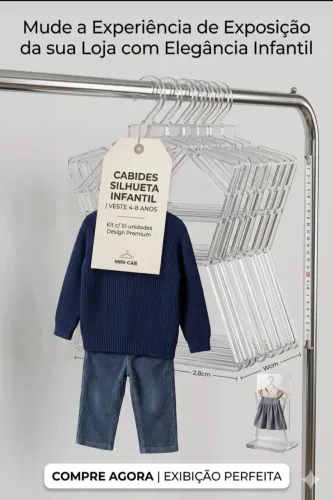 Kits Cabides silhueta infantil 