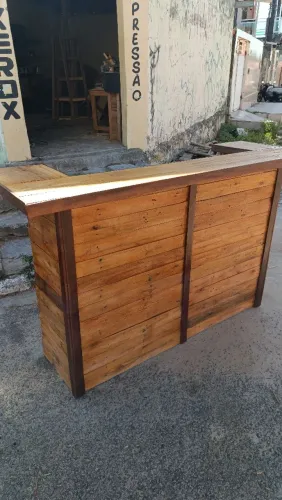Balcão reto de recepsao