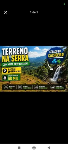 Chácara Serra de Moeda! Apenas 50 mil!