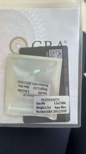 Diamante Marquise ciano blue