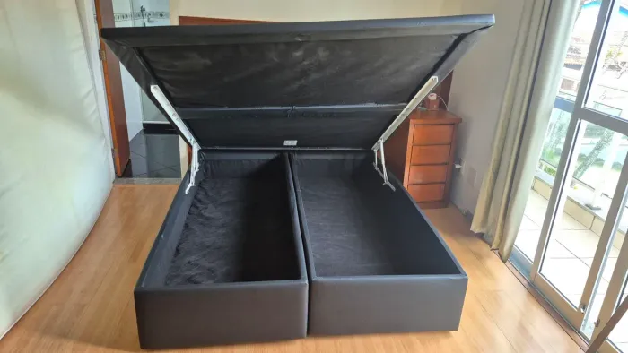 Base cama box baú Ortobom, Queen Size