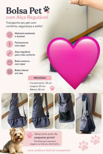 Bolsa de transporte para Pet