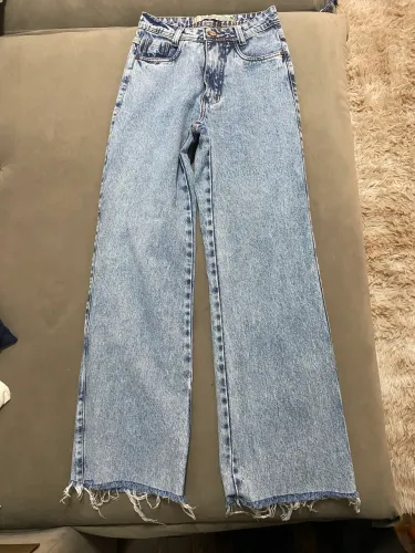 Calça Jeans Wide Leg Mellody Jeans Tam. 38 | Lavagem Clara Super Estilosa