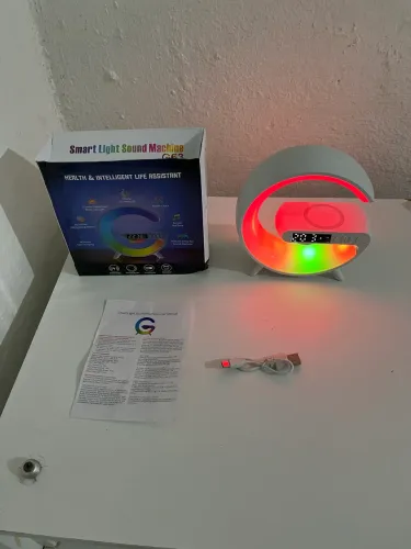 G-Speaker - Caixa de Som com Luminária e Carregamento Sem Fio