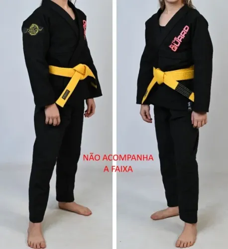 Kimono Jiujitsu, Infantil In The Guard, Trançado Grosso tamanho M3 preto