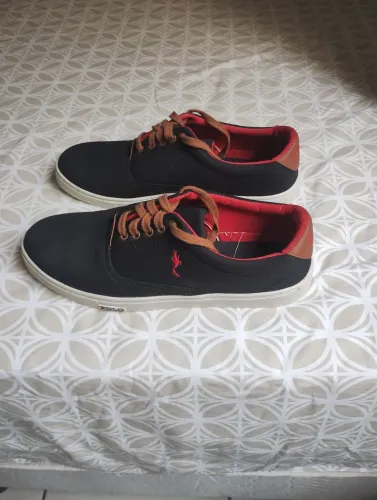 Sapatênis preto polo, novo 35,00