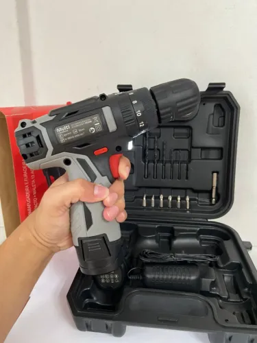 KIT PARAFUSADEIRA E FURADEIRA DE IMPACTO + MALETA 13 ACESSÓRIOS - Multi an4