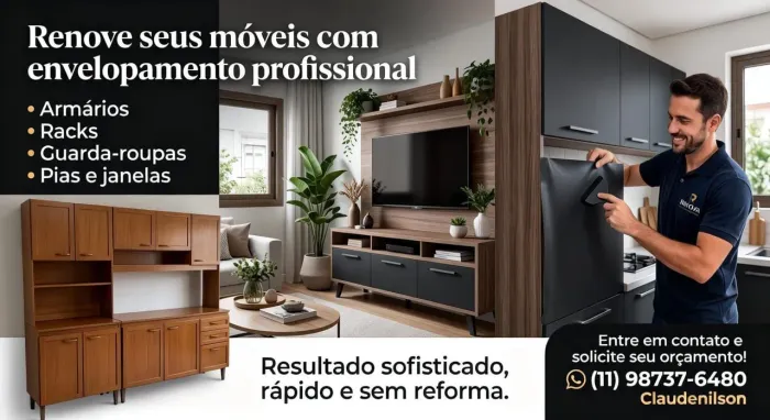 Envelopamento de móveis 