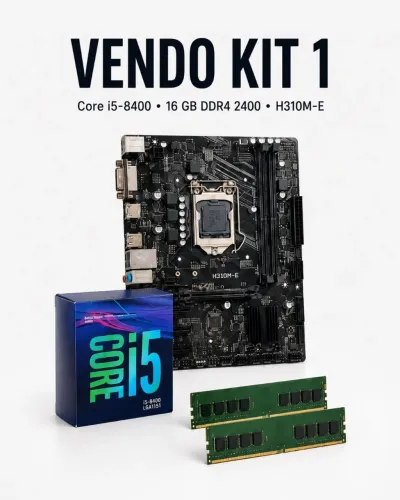 Kit 1 ? Intel Core i5-8400 + H310M-E + 16 GB DDR4