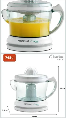 Espremedor de fruta p/ Suco Mondial