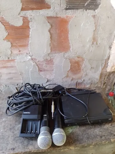 Receptor Lyco RE-08 Mais Cabos microfone carregador de pilhas