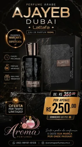 Perfume Ajayeb Dubai EDP 100ml Lattafa