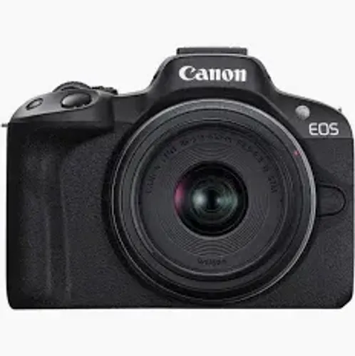 Câmera Mirrorless Canon EOS R50 + Lente Kit RF-S 18-45mm | Perfeita para YouTube e Vlogs