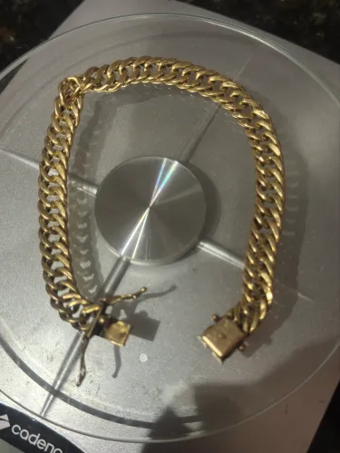 Pulseira de ouro 18 15.6g