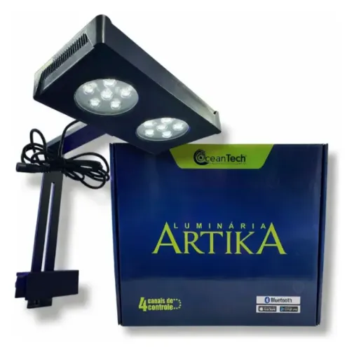 Luminária Led Oceantech Artika 36w Aquário Marinho Bluetooth