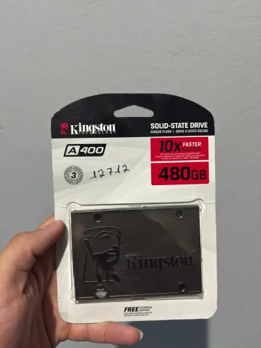 SSD Kingston A400, 480GB, Sata III, Leitura 500MBs Gravação 450MBs, SA400S37/480G