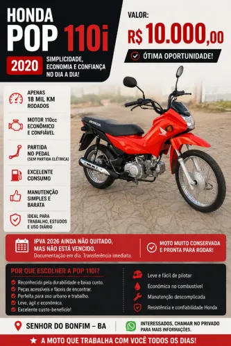 Honda Pop 110i 2020
