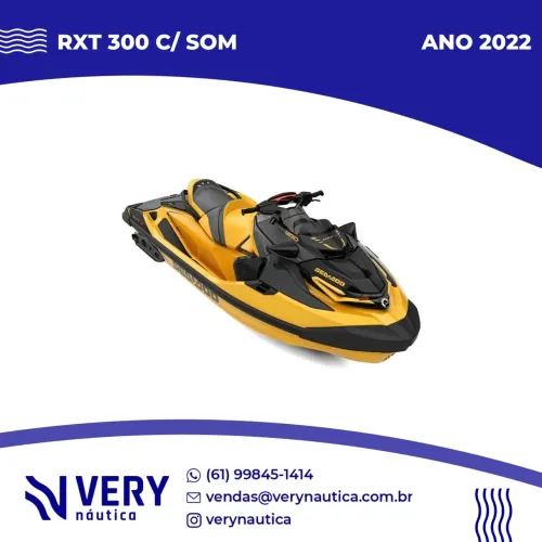 Jet Ski Sea Doo RXT 300 C/ SOM BRP APENAS 69 HORAS