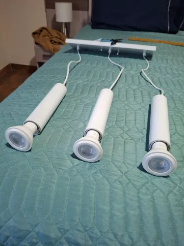 Kit luminárias 3 tubos