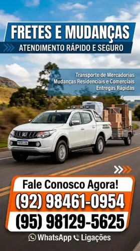 FRETE PICKUP MANAUS ESTRADA E INTERIOR