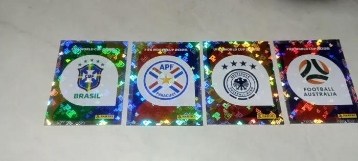 Kit Escudos Brasil, Paraguai, Alemanha e Austrália