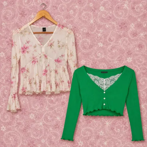 Combo 2 blusas aesthetic/y2k