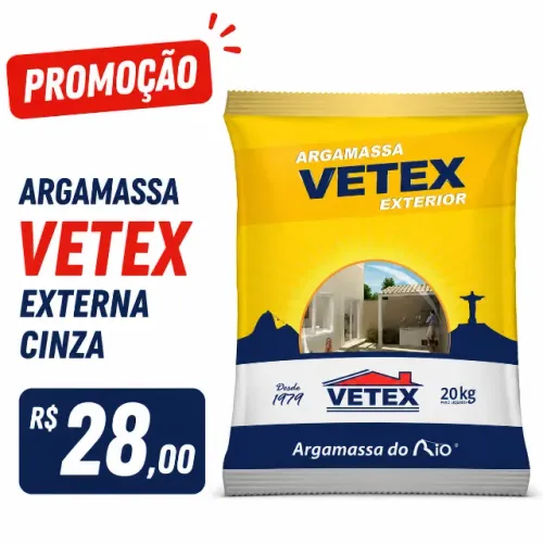 Argamassa VITEX Externo Cinza 20 kg