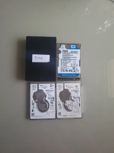 Lote de HDs 5TB/1TB/250GB/500GB (LEIA)